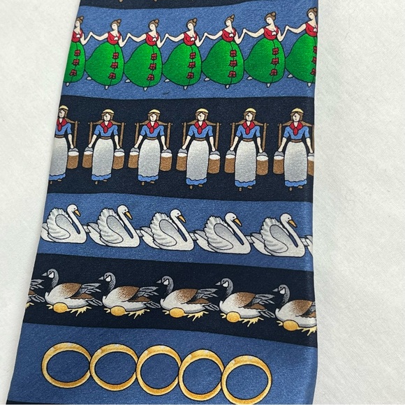 St. Nicks Tie Shop 12 Days of Christmas Silk Tie - Picture 7 of 10